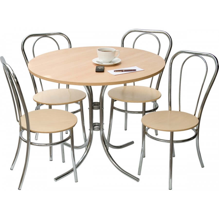 Bistro Deluxe Cafe Set - 4 Chairs, 1 Table